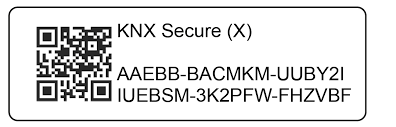 esmpio di qrcode della chiave crittografica de knx secure